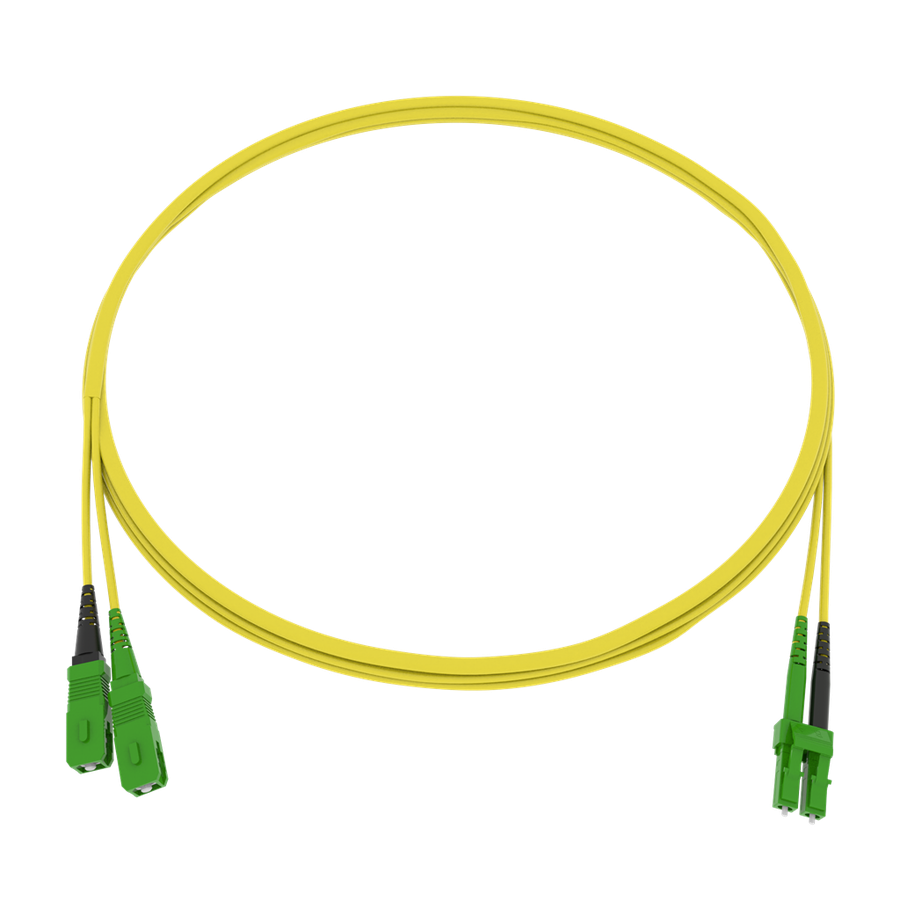 CCM Patchkabel Fig.0 2x2.0mm 9/125 YE