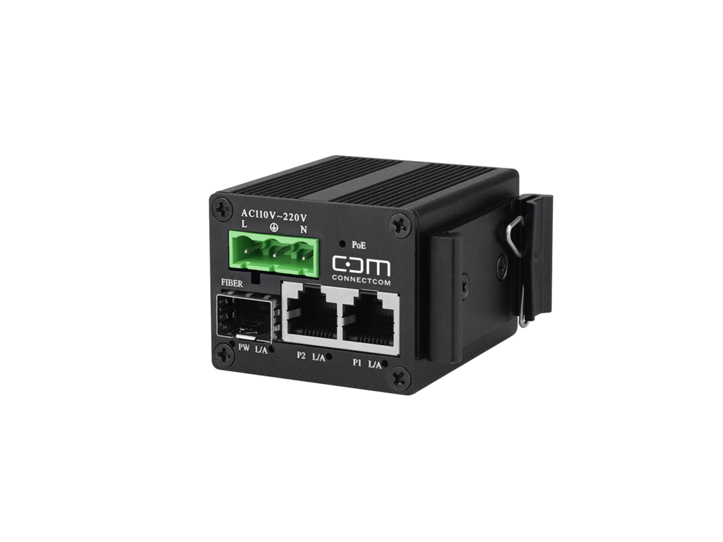CCM Medienkonverter IND 2xRJ45 SFP PoE S
