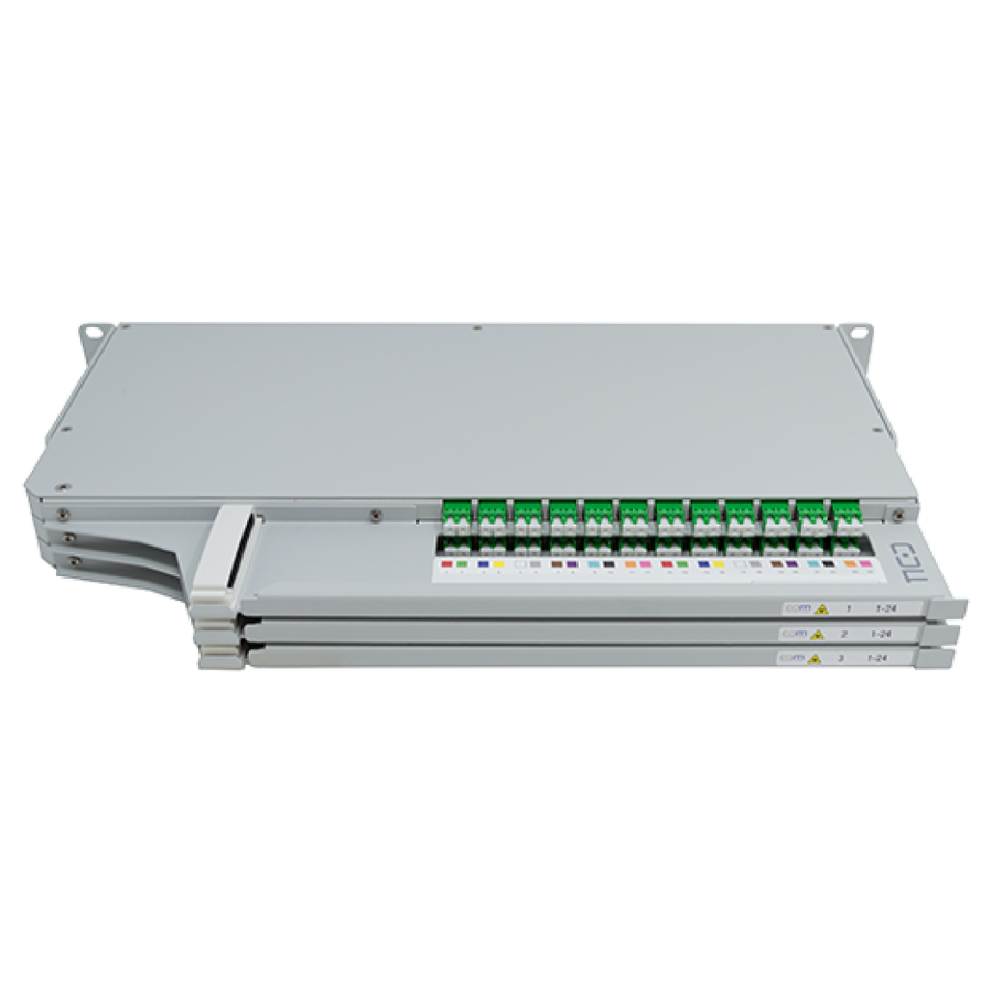 CCM Patchpanel 1HE SLITE HD links Fanout