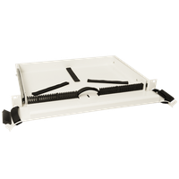 CCM Patchkabel-Organizer 19'' 1HE RAL9010 ausz.