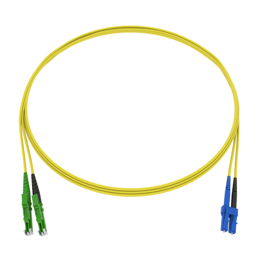 Cordon de bras. CCM Fig.8 2x1.7mm 9/125 G657A2 YE