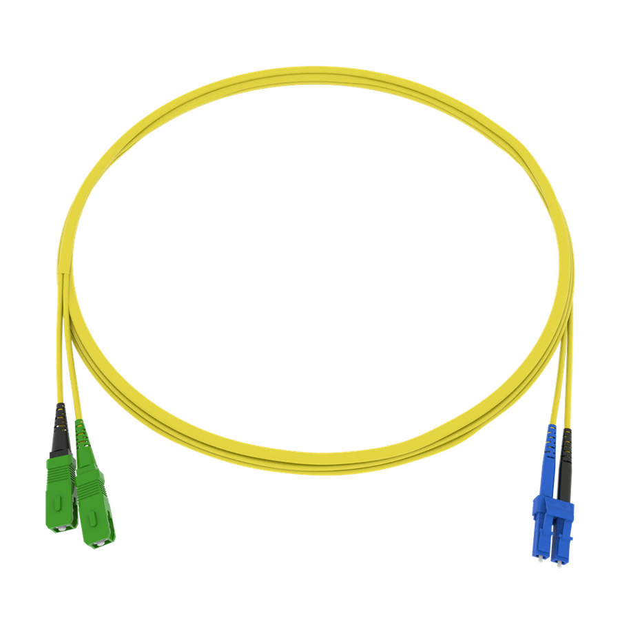 CCM Patchkabel Fig.0 2x2.0mm 9/125 YE