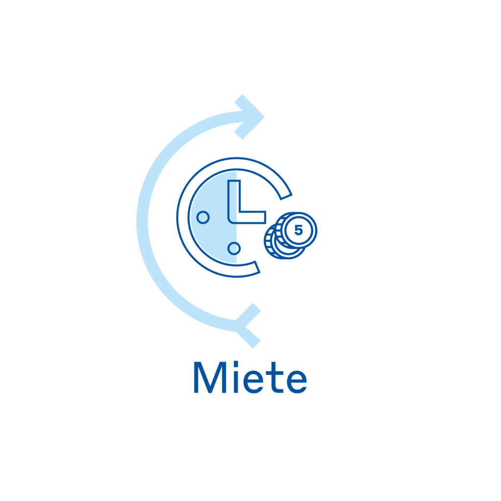 Miete pro Woche für Set mobile Anwendung