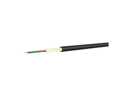 H+S Riser Cable Dca 2x50/125 OM3 BK, 4.8mm