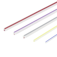 Mikrokabelrohr 10x1.0 transparent-rot