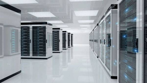 Netzwerkschränke in Datencenter