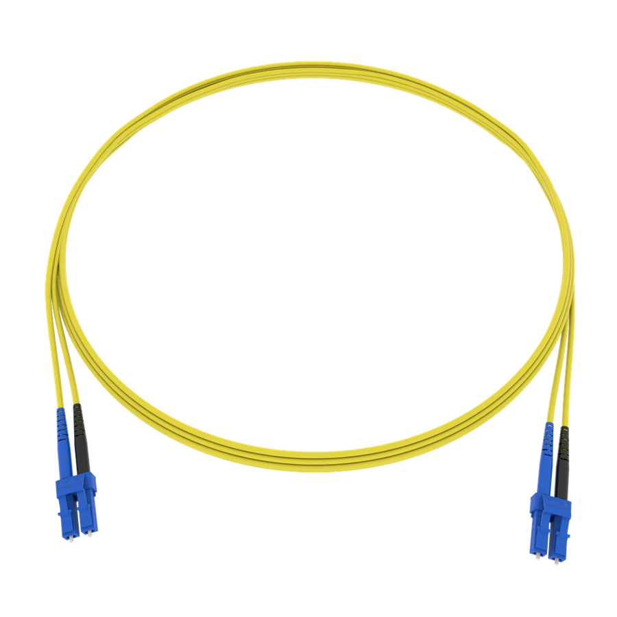 Cordon de bras. CCM Fig.8 2x1.7mm 9/125 G657A2 YE