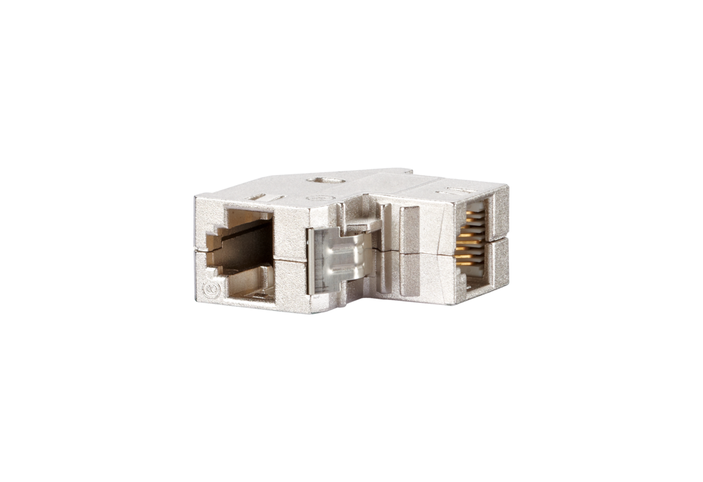 Copper-T RJ45 Kupplung 90° Class Ea