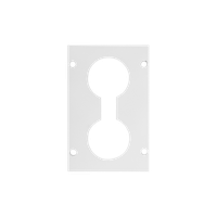 Einführungsplatte BELUGA PRO 64x100mm, 2xM32 Loop