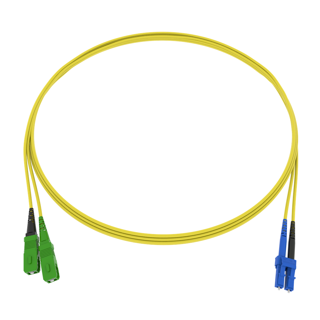 CCM Patchkabel Fig.8 2x1.7mm 9/125 G657A2 YE