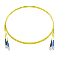 Cordon de bras. CCM Fig.8 2x1.7mm 9/125 G657A2 YE