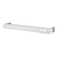 Copper-T Patchpanel 1HE 24x RJ45 STP leer GY ALU