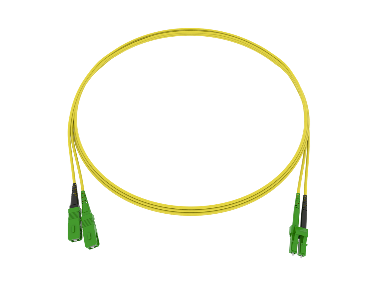 CCM Patchkabel Fig.8 2x1.7mm 9/125 G657A2 YE