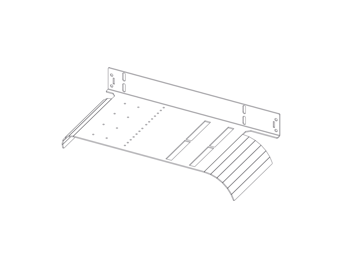 ODF Kabelabfangplatte rechts
