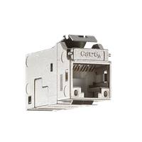 Copper-T HD Jack RJ45 Cat.6A STP Keystone 180°