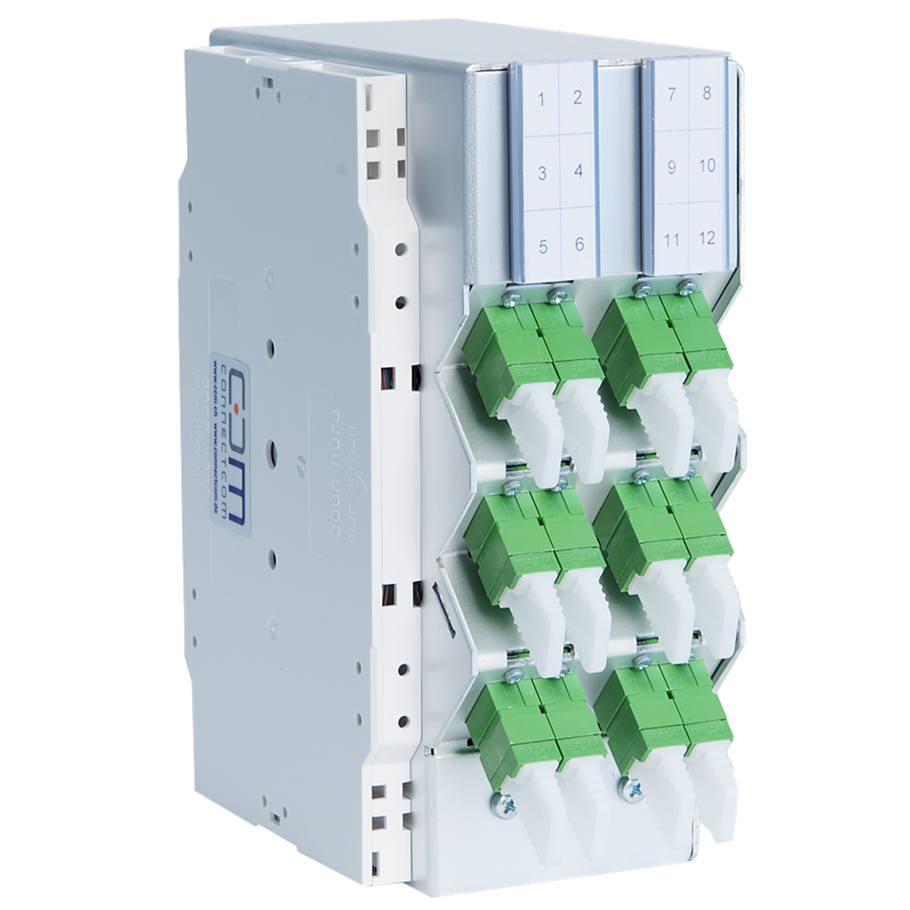 CCM DIN P35 Spleisspatch Modul ALU wide