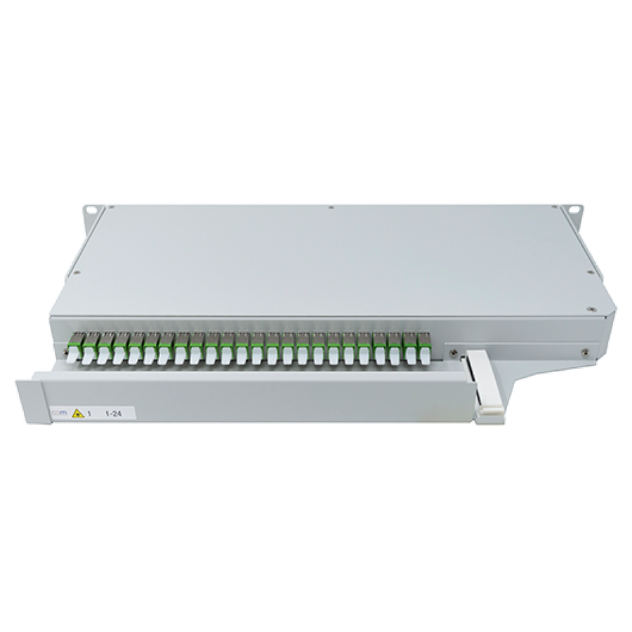 CCM Patchpanel 1HE SLITE Basic rechts Fanout