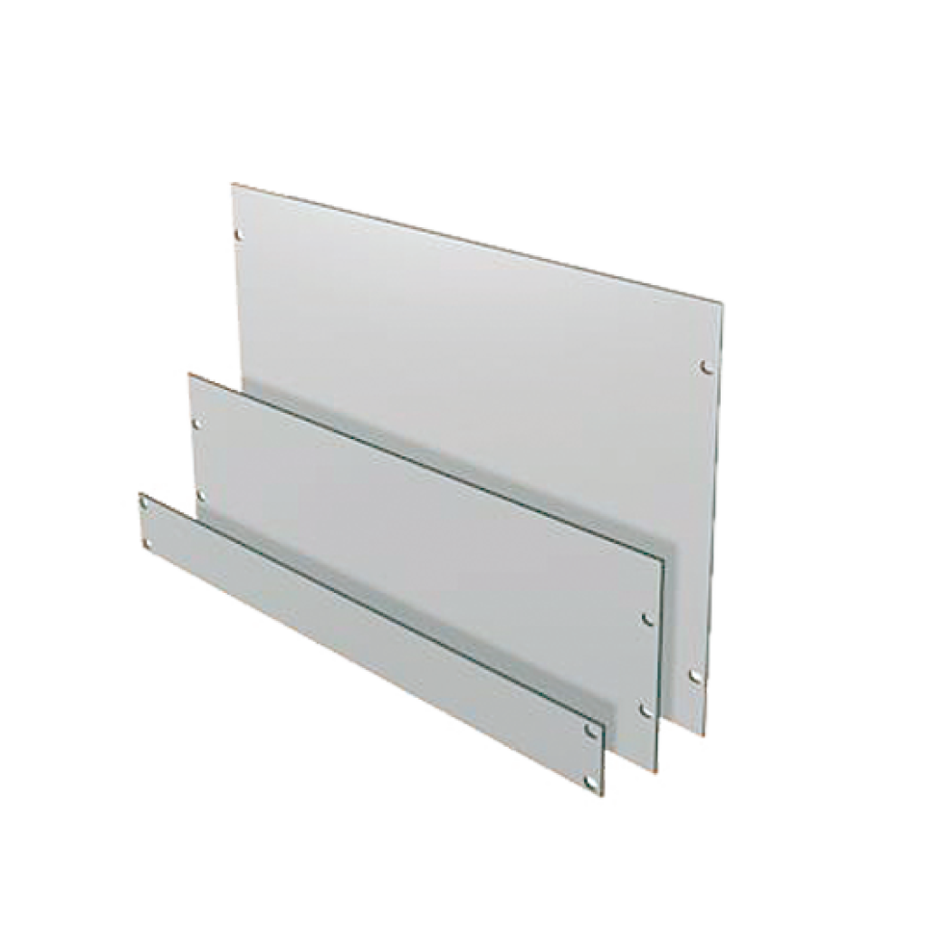 Blindfrontplatte 19'' 5HE ALU