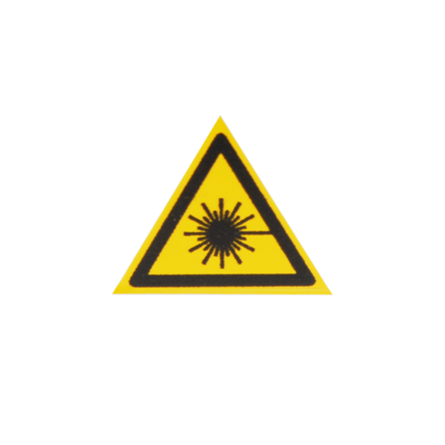 Laserkennzeichnung Warnung vor Laserstrahl 2.5cm