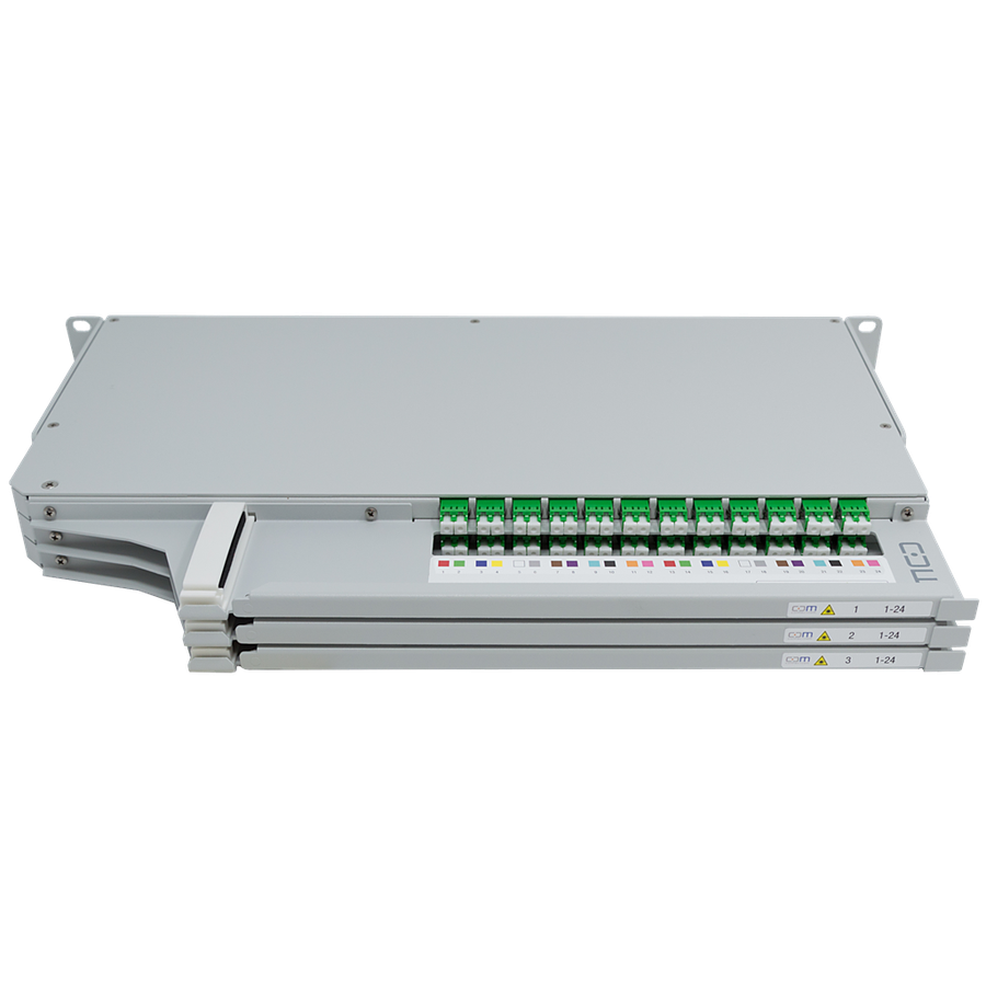 CCM Patchpanel 1HE SLITE HD links