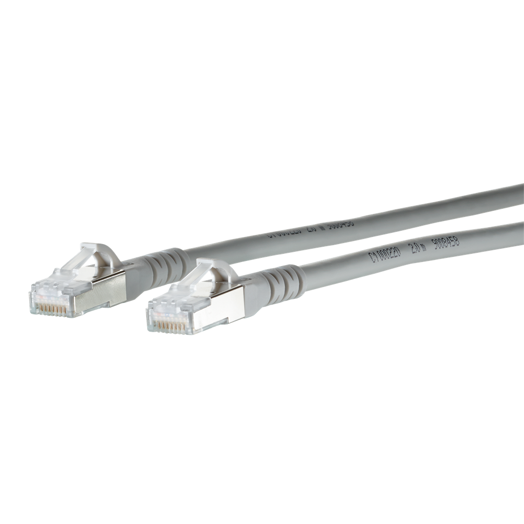 Copper-T Patchkabel Cat.6A AWG 26 S/FTP LSFH GY
