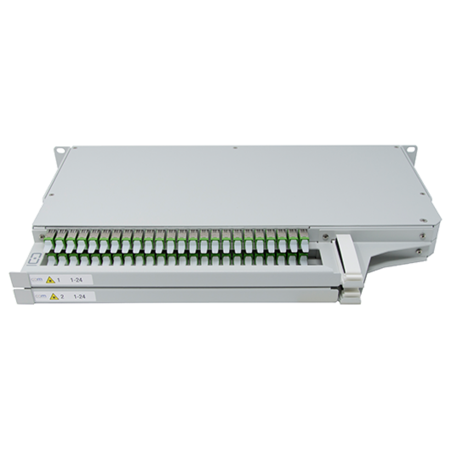CCM Patchpanel 1HE SLITE PRO rechts Fanout