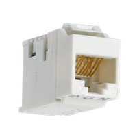 Copper-T Jack RJ45 Cat.5e UTP Keystone 180°