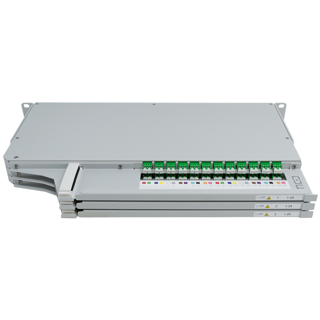 CCM Patchpanel 1HE SLITE HD links