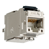 Copper-T Jack RJ45 Cat.6A STP Keystone 180°