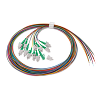 Pigtail-Set 12xLCAPC GN, 9/125 2.0m