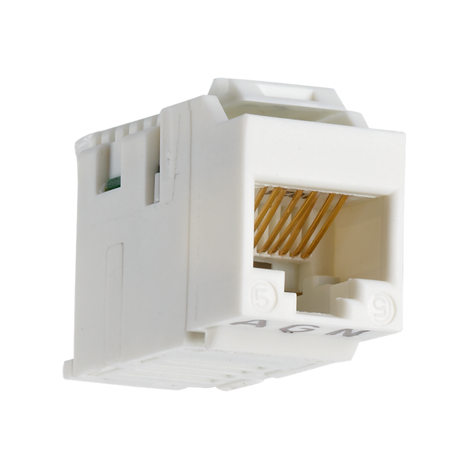 Copper-T Jack RJ45 Cat.5e UTP Keystone 180°