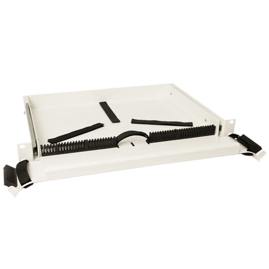 CCM Patchkabel-Organizer 19'' 1HE RAL9010 ausz.