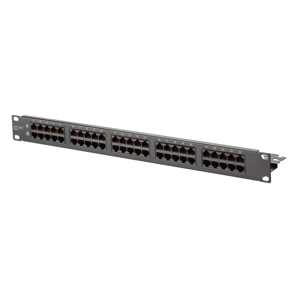 Copper-T Patchpanel 1HE Voice 50 Port BK