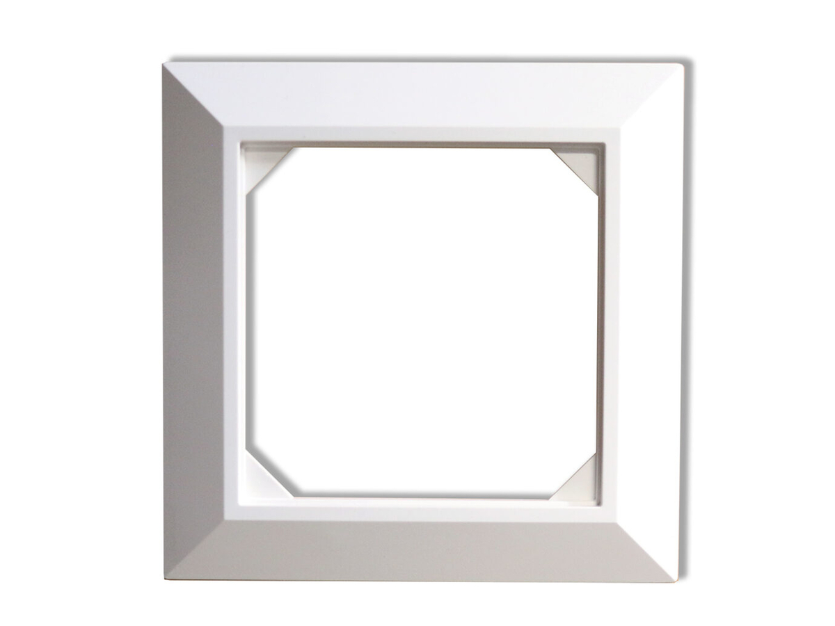 Abdeckrahmen PYRAMID 1x1, 88x88mm, weiss