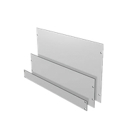 Blindfrontplatte 19'' 1HE ALU