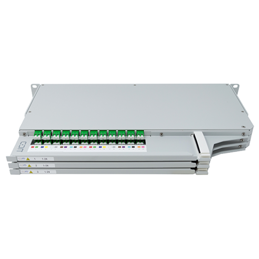 CCM Patchpanel 1HE SLITE HD rechts Fanout