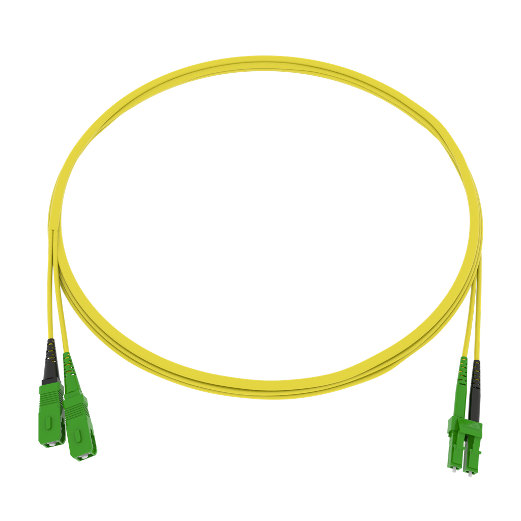 CCM Patchkabel Fig.0 2x2.0mm 9/125 YE