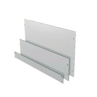 Blindfrontplatte 19'' 2HE ALU