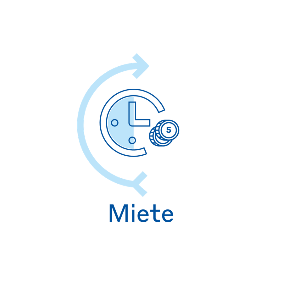 Miete pro Woche für Set mobile Anwendung