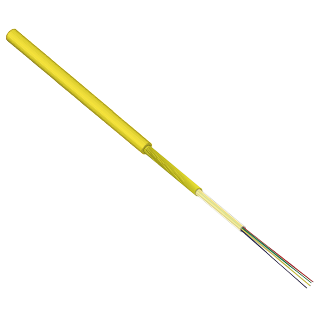 FTTH Inhouse-Kabel B2ca 2.2mm 1x4 9/125 G657A2 YE