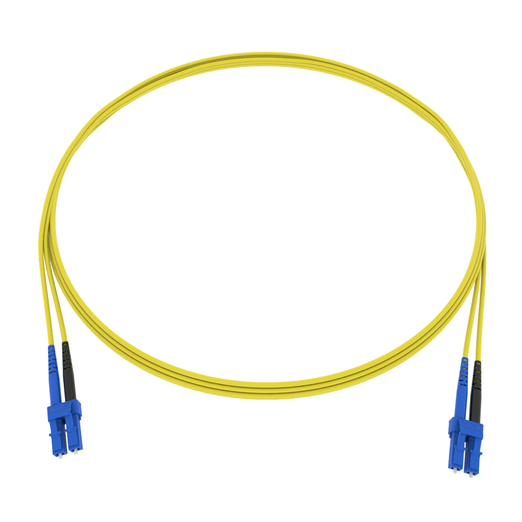 Cordon de bras. CCM Fig.8 2x1.7mm 9/125 G657A2 YE