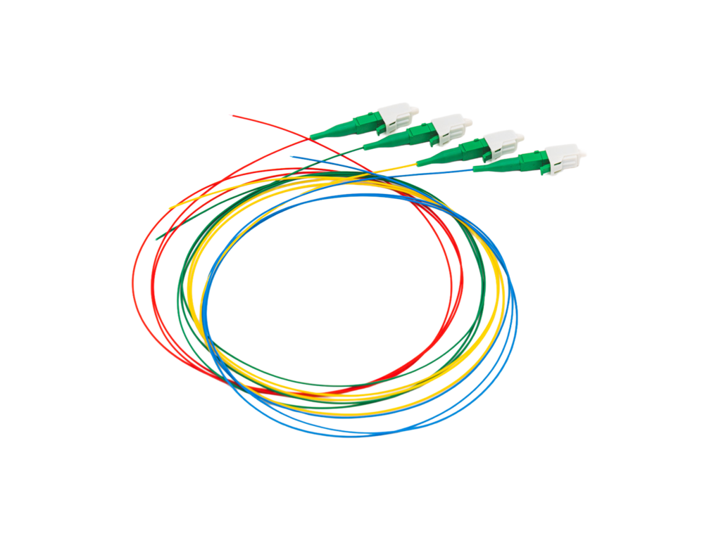 Pigtail-Set 4xLCAPC, 9/125 G657A2 1.0m