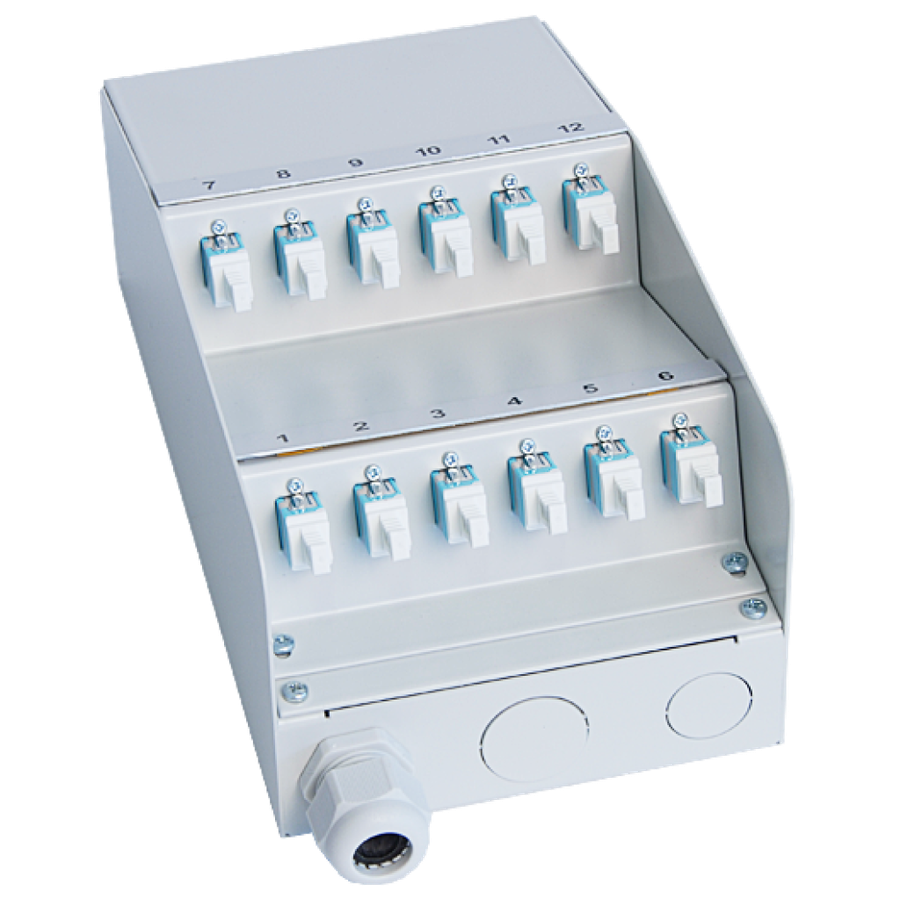 CCM OptoBOX AP Stahl grau