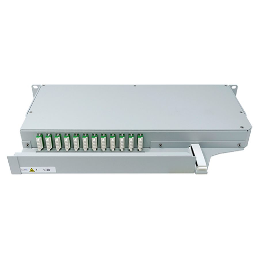 CCM Patchpanel 1HE SLITE Basic rechts Fanout