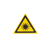 Laserkennzeichnung Warnung vor Laserstrahl 5cm