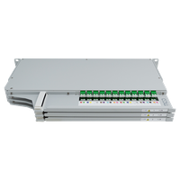 CCM Patchpanel 1HE SLITE HD links Fanout