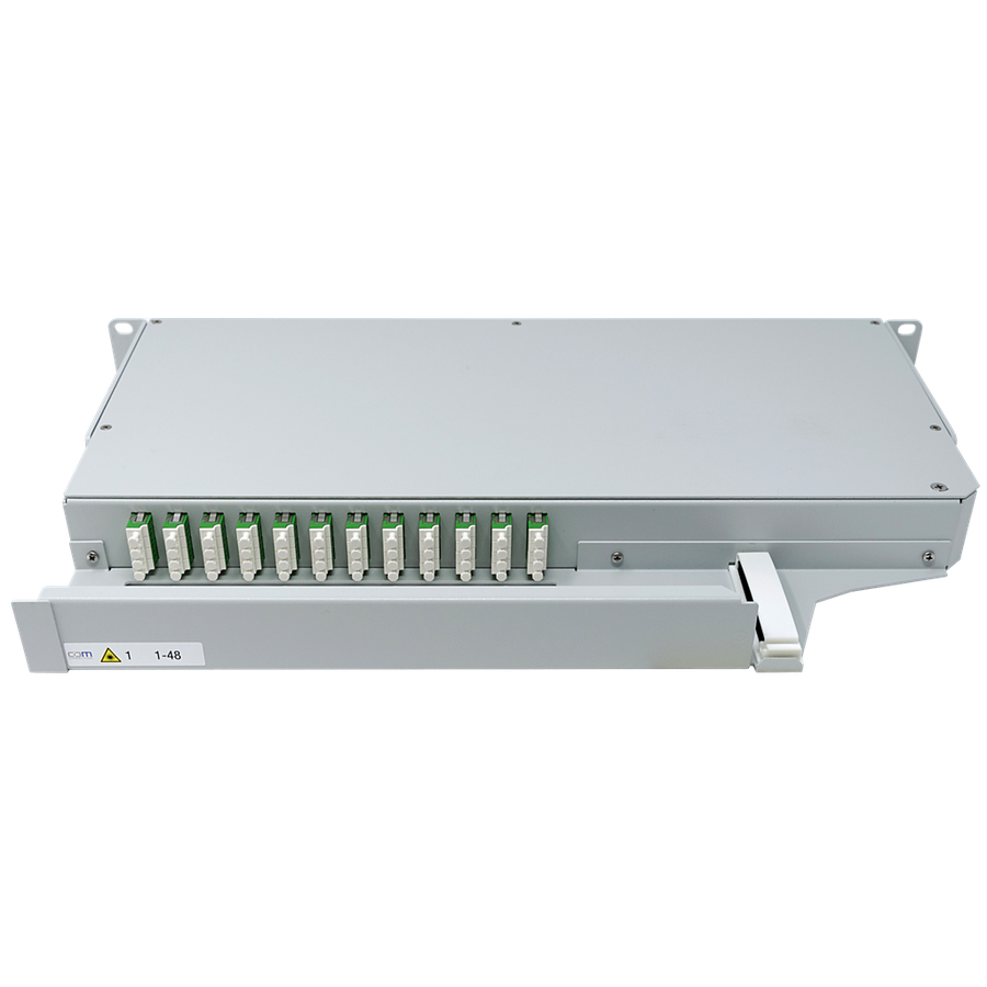 CCM Patchpanel 1HE SLITE Basic rechts Breakout