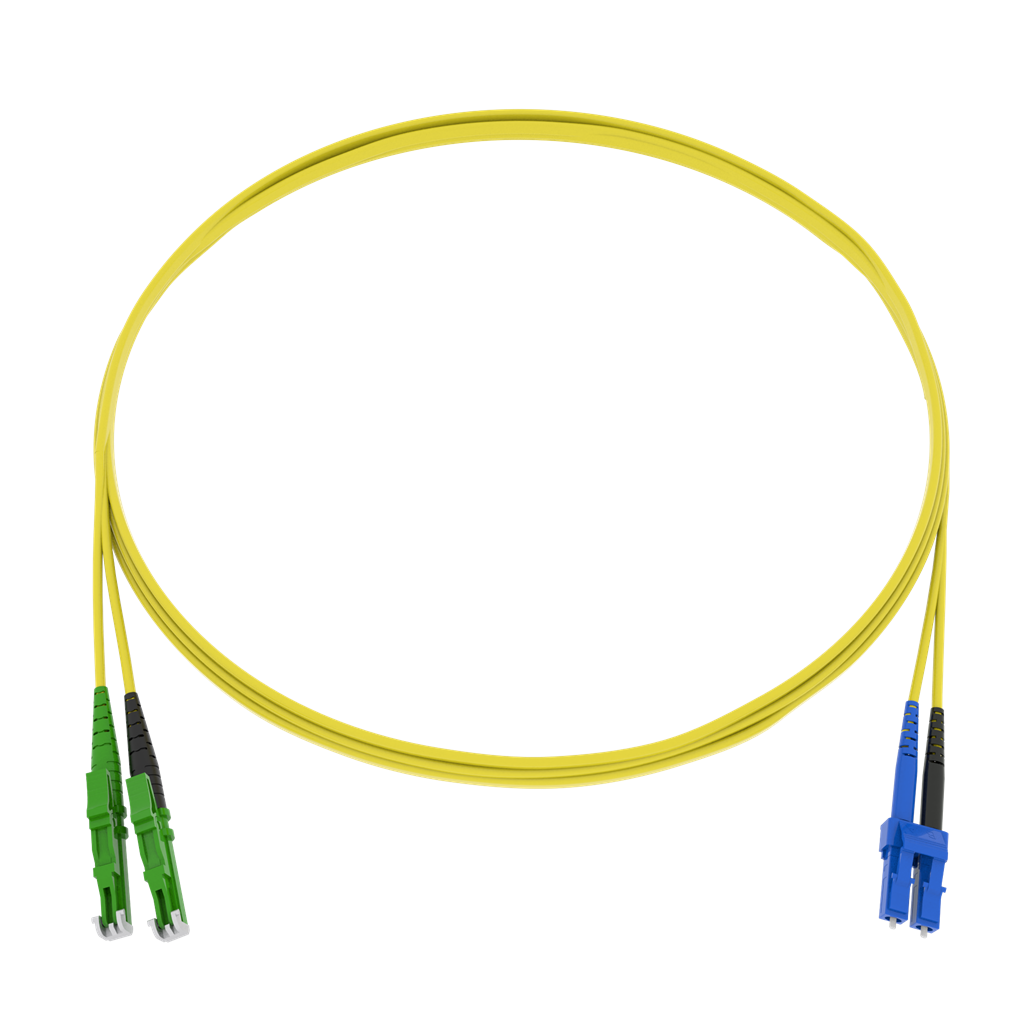 CCM cordon de brassage fig.0 2x2.0mm 9/125 YE
